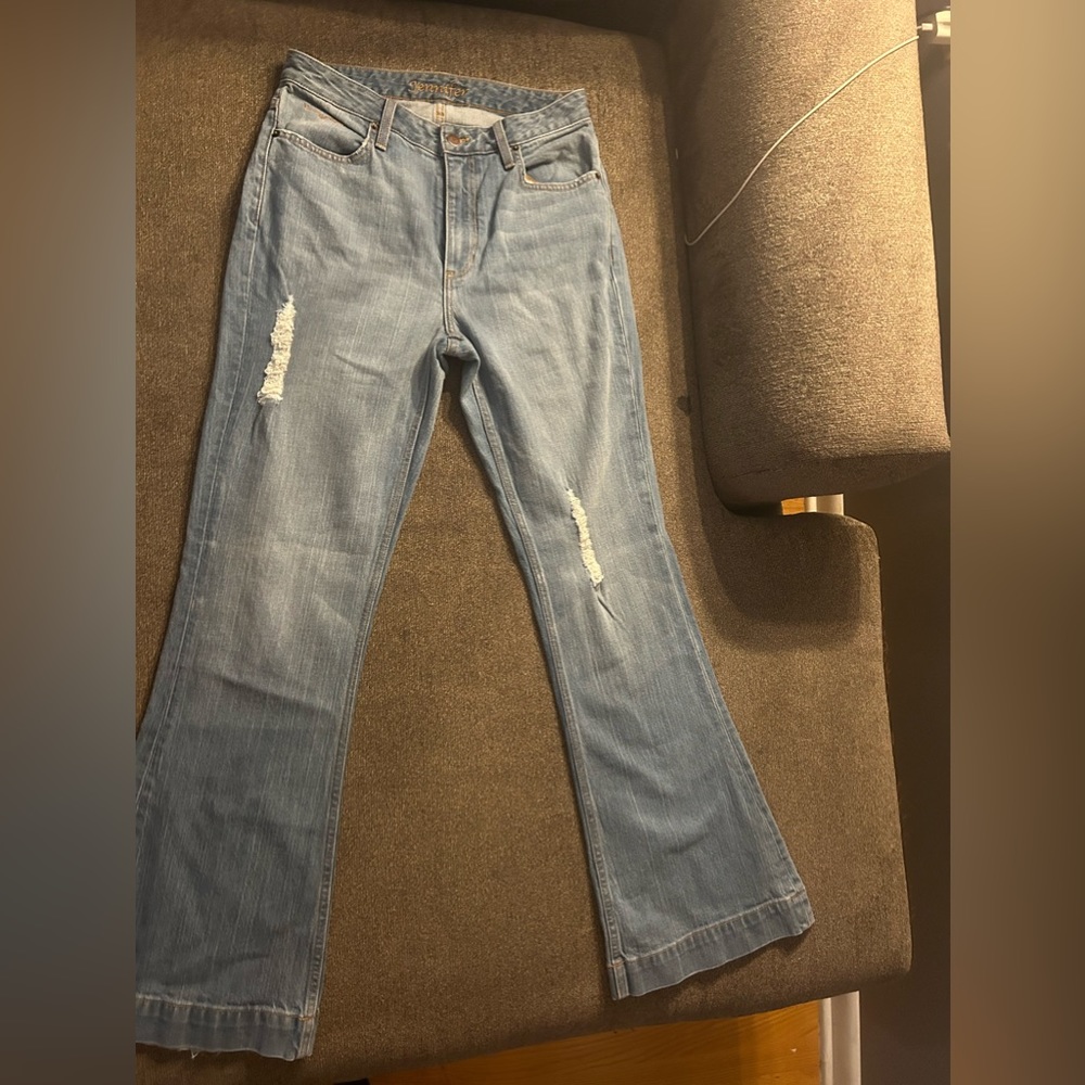Kimes Ranch Women's Jennifer Light Wash High Rise Trouser Jeans